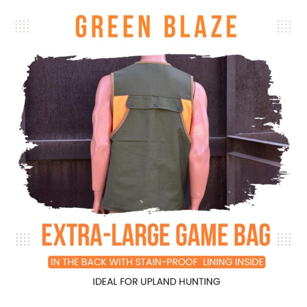Green Blaze Pro Shooter Hunting Vest / Upland Vest/ Bird Hunting Vest - Image 4