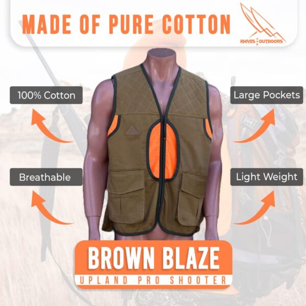 Green Blaze Pro Shooter Hunting Vest / Upland Vest/ Bird Hunting Vest - Image 2
